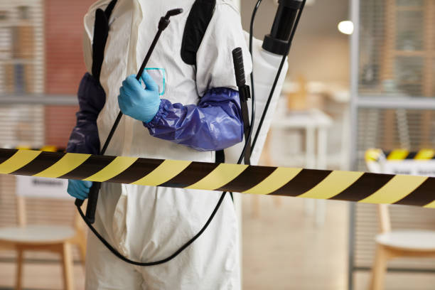 Professional Biohazard Cleanup technician working in Falls City, OR